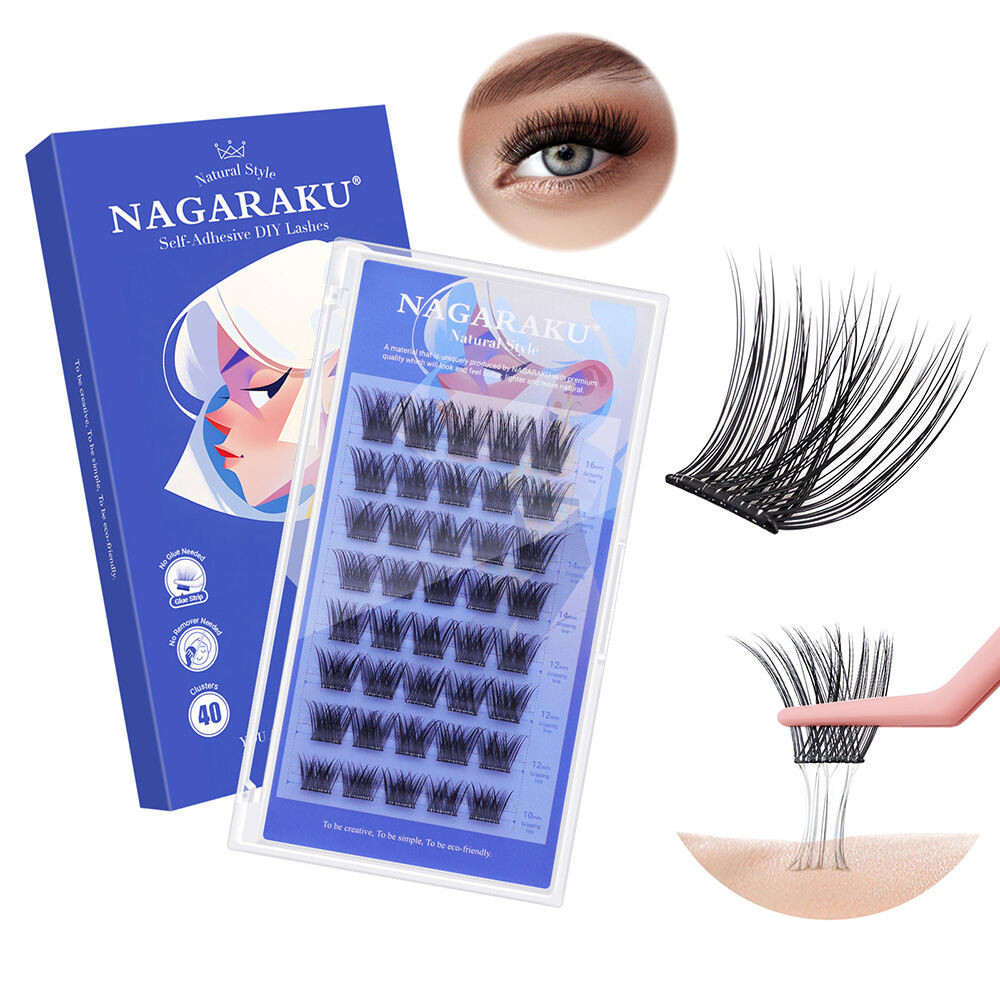 NAGARAKU Self-Adhesive DIY ขนตาไม่มีกาวเครื่องมือแต่งหน้าขนตาปลอม TG911 @