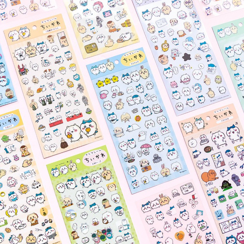 Chiikawa สติกเกอร์โปร่งใส DIY สมุดภาพของขวัญตกแต่ง