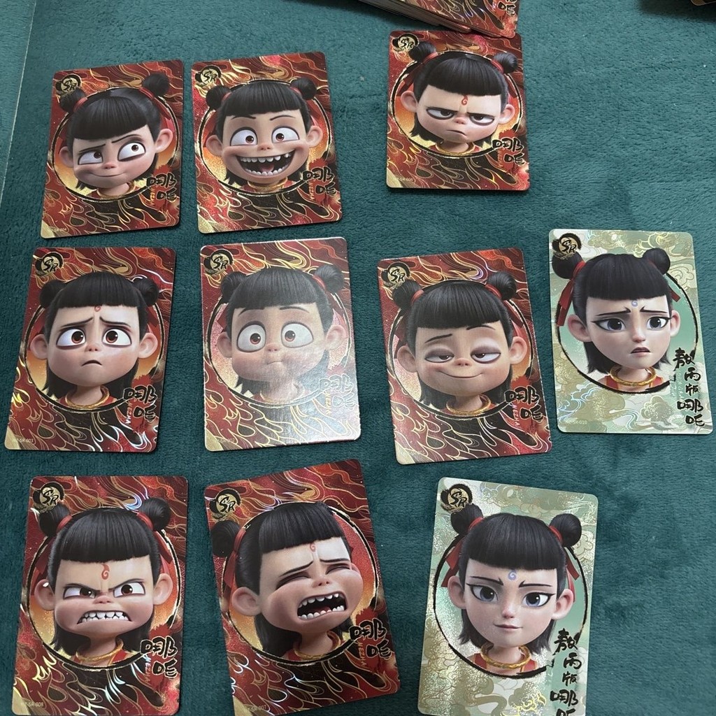 ทั้งร้านค้า Nezha Devil Boy Sea Card Nezha Movie Collection Card Bucket Bag Nezha sr ชุด Creative De