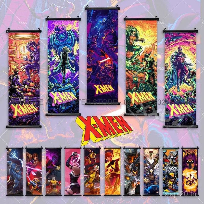 โปสเตอร์ X-Men ตกแต่งบ้าน พร้อมตัวละคร Cyclops, Wolverine, Phoenix