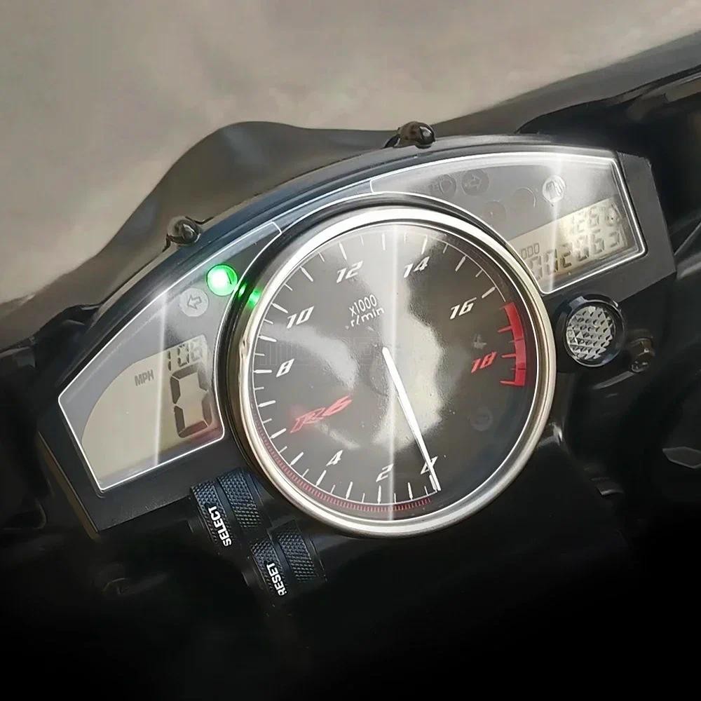 YZFR6 อุปกรณ์เสริมรถจักรยานยนต์ Cluster Scratch ป้องกันฟิล์มสําหรับ Yamaha YZF-R6 YZF R6 2008-2013 2014 2015 2016