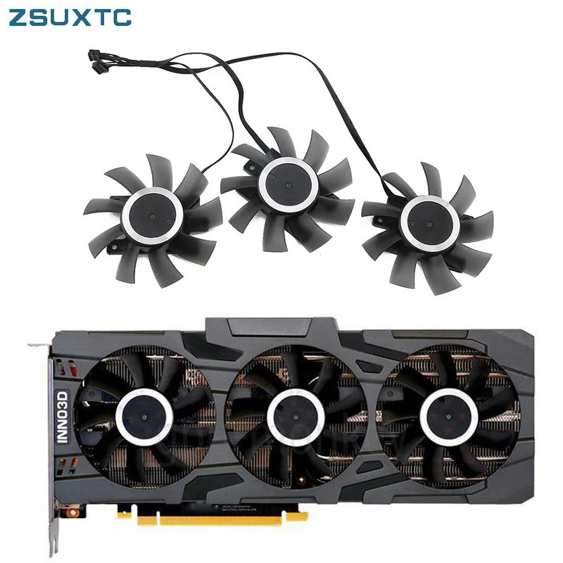 3 ชิ้น/ล็อต CF-12815S RTX2070 RTX2080 สําหรับ Inno3D GEFORCE RTX 2080 2080Ti 2070 SUPER Gaming OC X3
