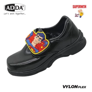 รองเท้านักเรียน ADDA รุ่น 41A25 และ 41N25 Superman ลิขสิทธิ์แท้สำหรับเด็กชาย มีไฟกระพริบ เบอร์ 25-35