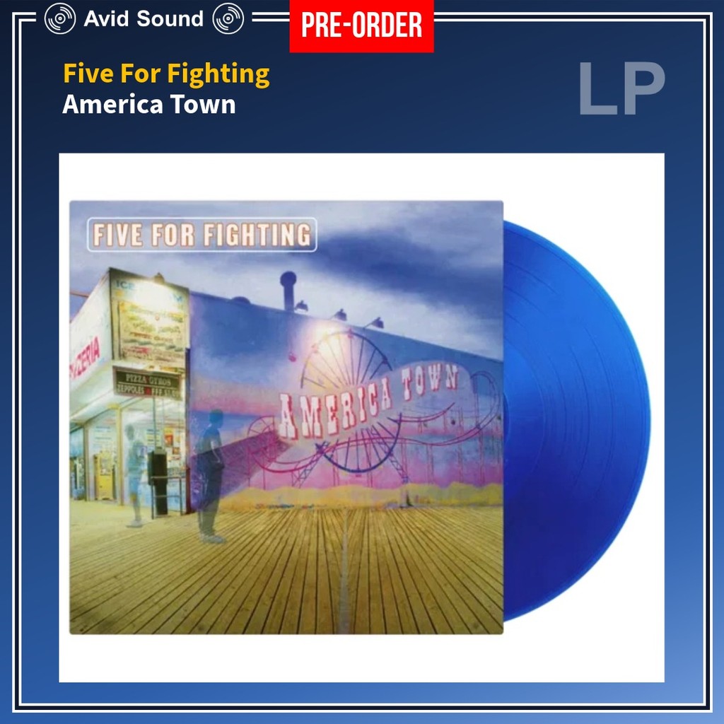 Pre-Order แผ่นเสียง Five For Fighting America Town ใหม่ ซีล Five For Fighting Vinyl LP