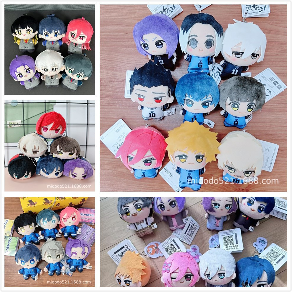 Anime BLUE LOCK ตุ๊กตาตุ๊กตาของขวัญสําหรับสาวกระเป๋าจี้ Isagi Yoichi Mikage Reo ของเล่นสําหรับเด็กพวงกุญแจตุ๊กตา
