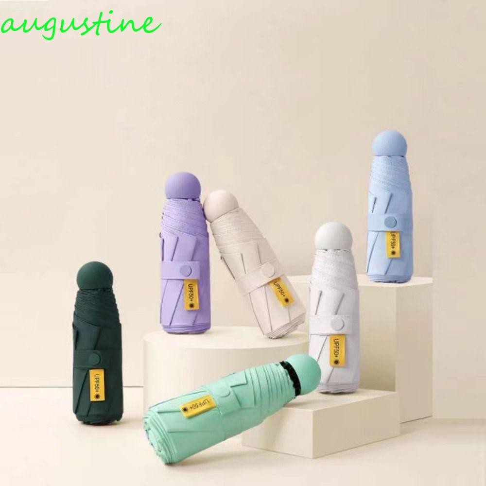 ร่ม Augustine กันแดดและฝน น้ำหนักเบา ซี่โครง 6/8 ออกแบบสำหรับหญิง