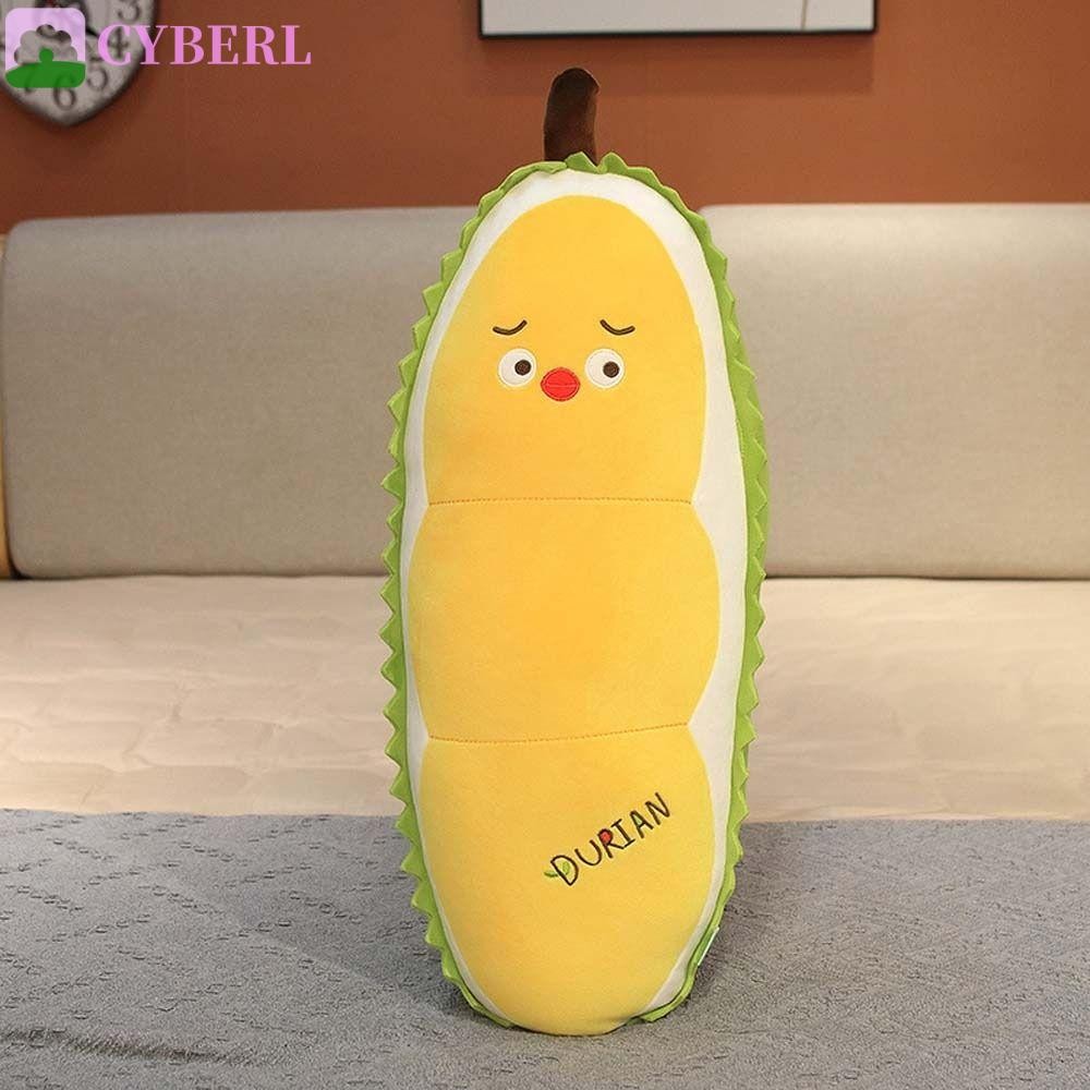 CYBERLINX Fruit Plush Toys Soft Toy Cute Plush Plants Plush Pillow Cushion Durian Yellow Chick ตุ๊กต