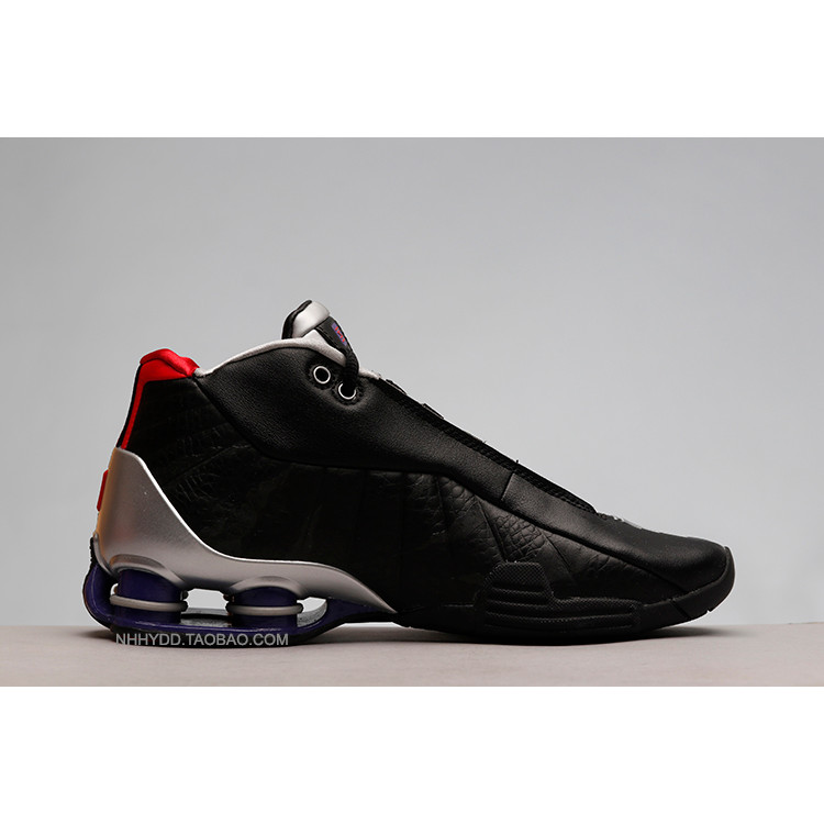 Niu Coax Nike Shox BB4 Carter Toronto Raptor รองเท้าบาสเก็ตบอลคอลัมน์อากาศสีดําทั้งหมด CD9335-002