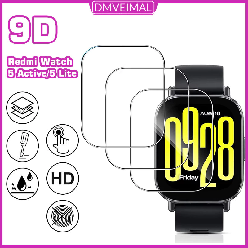 แข็ง ฟิล์มกระจกนิรภัย for Redmi Watch 6 5 Active / Mi Watch 5 Lite อุปกรณ์ฟิล์มป้องกันหน้าจอ for Smartwatch Redmi Watch