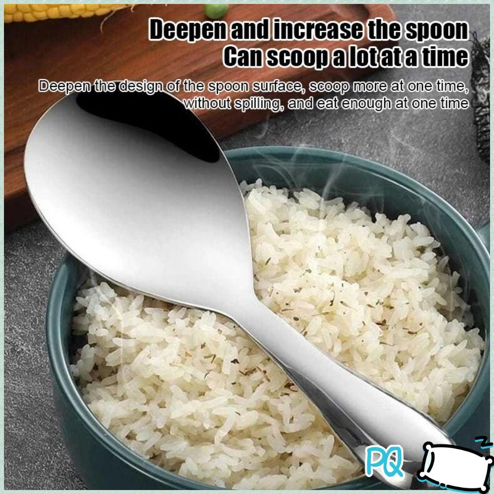 หน้า ช้อนข้าวไม่ติด, พลั่วข้าวหนาในครัวเรือน, ช้อนข้าวสแตนเลส