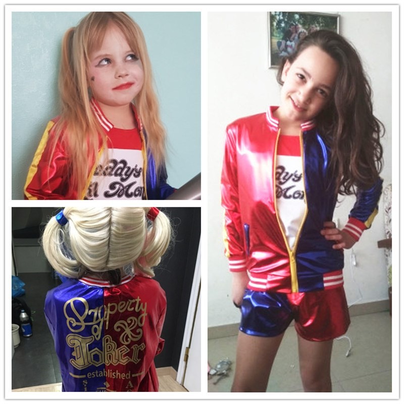 ชุดคอสเพลย์ Harley Quinn จาก Suicide Squad สำหรับเด็กผู้หญิง