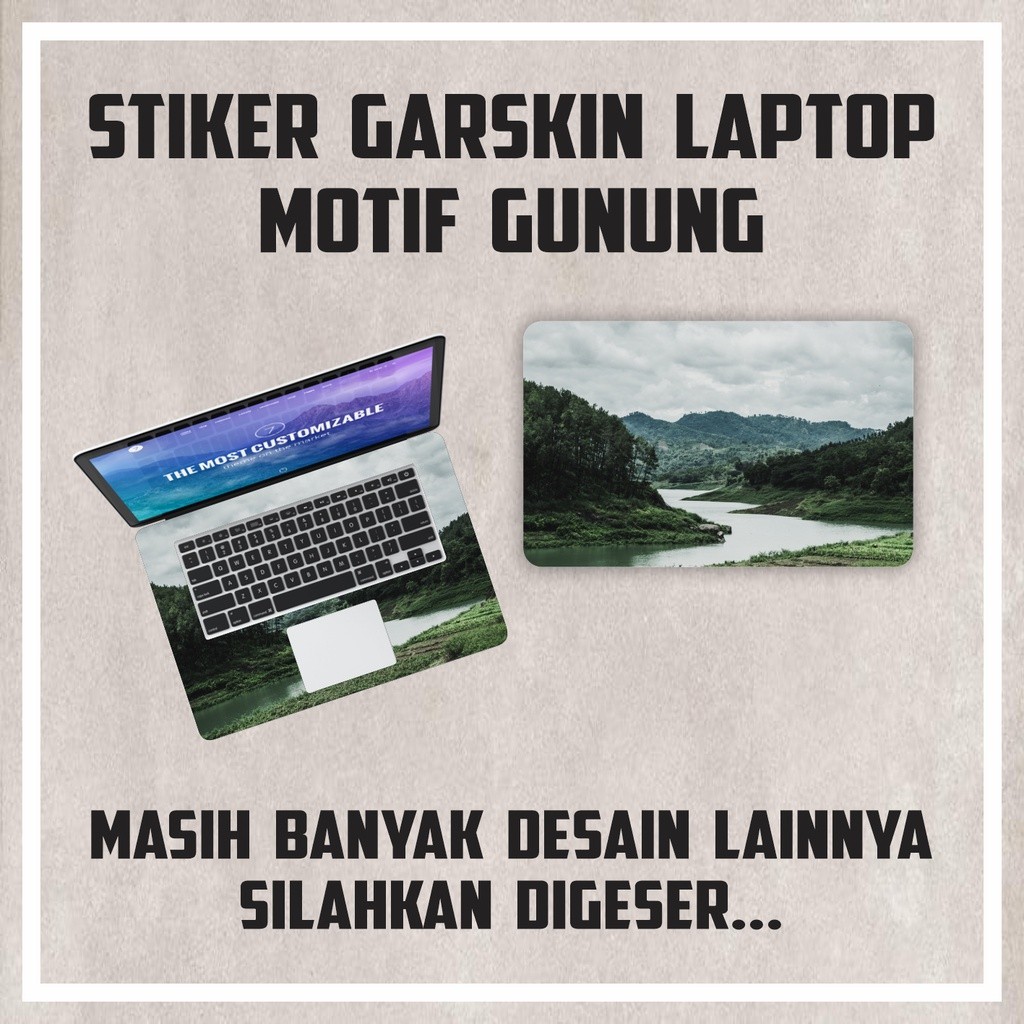 Multi-Sticker Garskin แล็ปท็อป Protector อุปกรณ์เสริมแล็ปท็อป Mountain Scenery motif 95