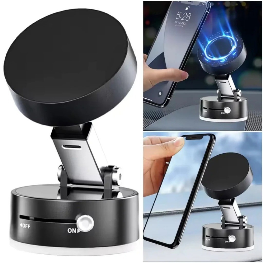 HP Magnetic Vacuum Phone Holder LAICA/ LINUX 360 Magnetic Phone Holder° หมุนได้และพับ