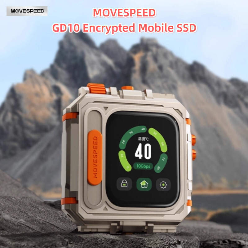MOVESPEED GD10 เข้ารหัส Mobile Solid State Drive 1t หน้าจอสัมผัสเหมาะสําหรับคอมพิวเตอร์พกพาของขวัญมื