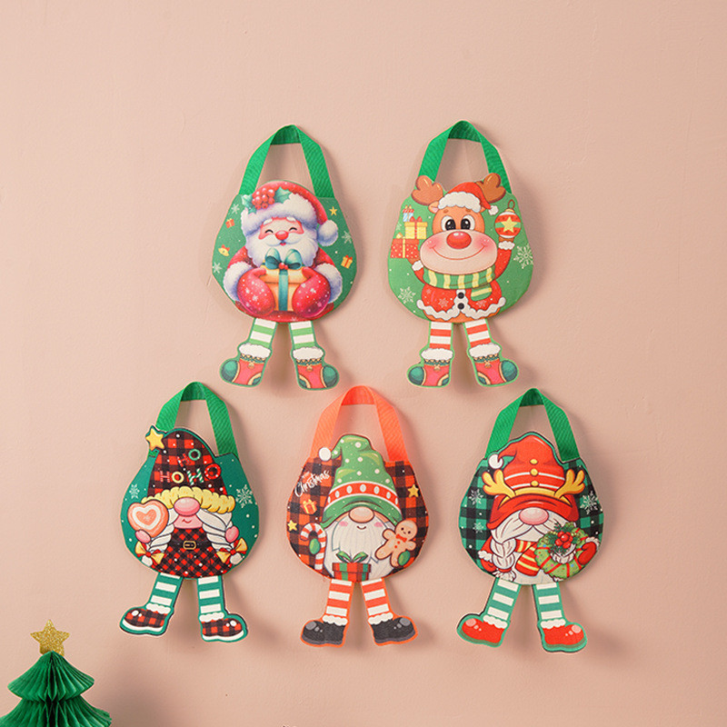 新款圣糖果袋 艺节 卡通 无学袋 เงือก 布礼品袋New Christmas Candy Bag Christmas Cartoon Non-ทอผ้า zhangli888.my20250926