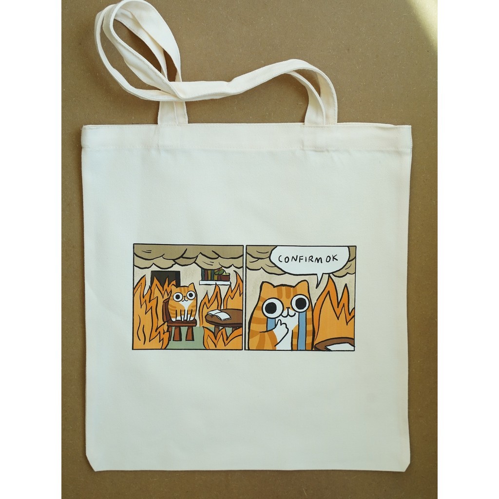 Stickerrific Tote Bag ยืนยัน OK