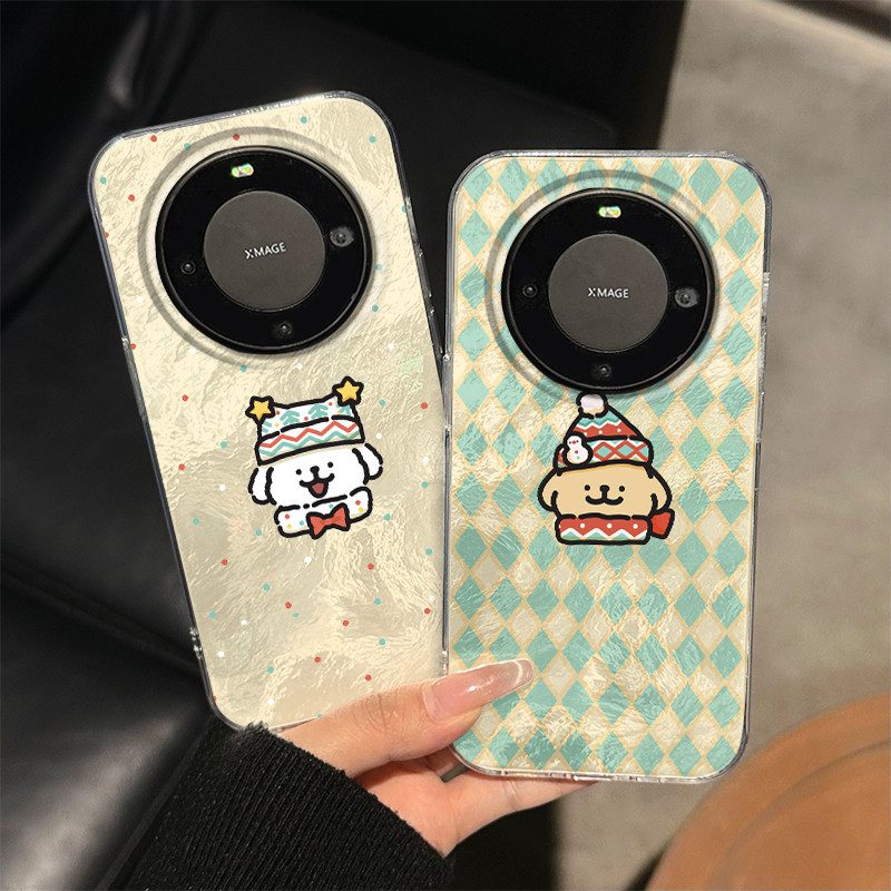 Christmas Line Puppy เหมาะสําหรับ vivox200pro เคสโทรศัพท์สไตล์ใหม่ s20 ชุด 100ultra น่ารัก iqoo13 กา