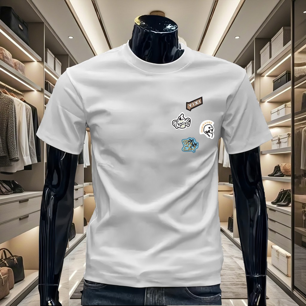 2025 NEW 2025 (Combed Cotton) C2438 Black/White/P12 Color P13S-5XL new23 6N2R