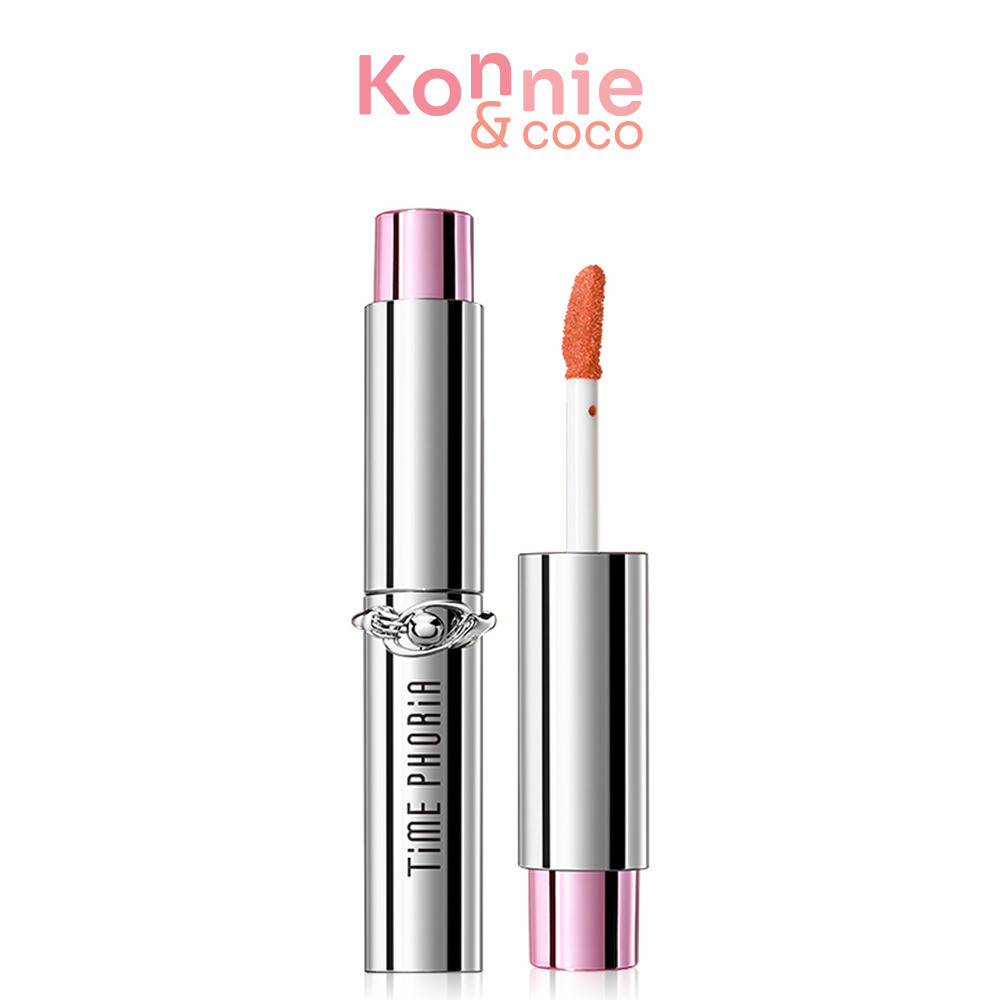 Time Phoria Spectra Ultra Stay-Shine Transfer Proof Lip Vinyl 5ml #001 Coral Glow ไทม์ฟอเรีย ลิปไวนิล.