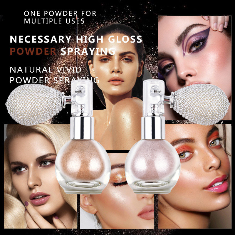 Glitter Spray High Gloss Fine Glitter Spray Powder Beauty Pearlescent Brightening