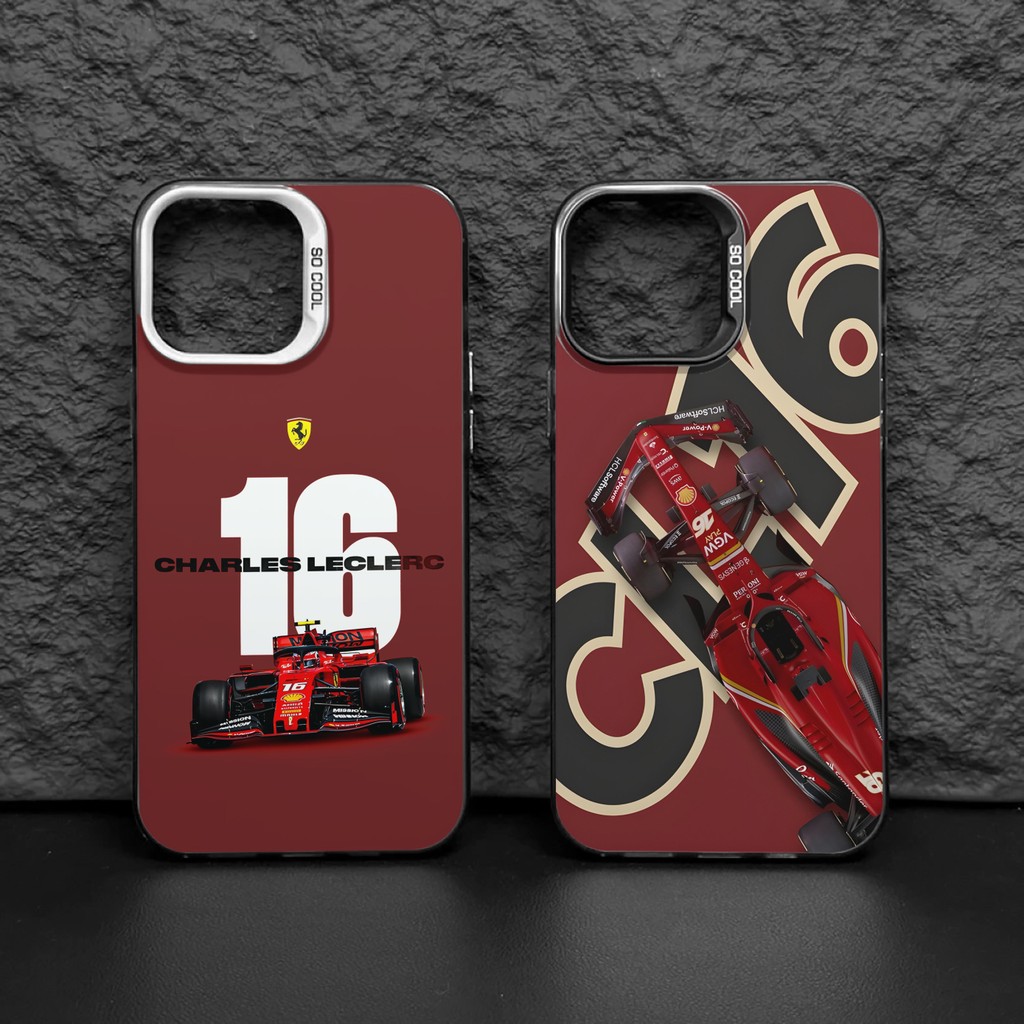 เคสไอโฟนiPhone 17 Pro MaxF1 ชาร์ลส์ เลอแคลร์Simple สีทึบ Frosted Electroplate เลนส์ป้องกันเคสโทรศัพท์สําหรับ iPhone 17 Pro Max 16 15 14 13 12 11 7 8 Plus X Xr Xs Max - รูปที่ 6