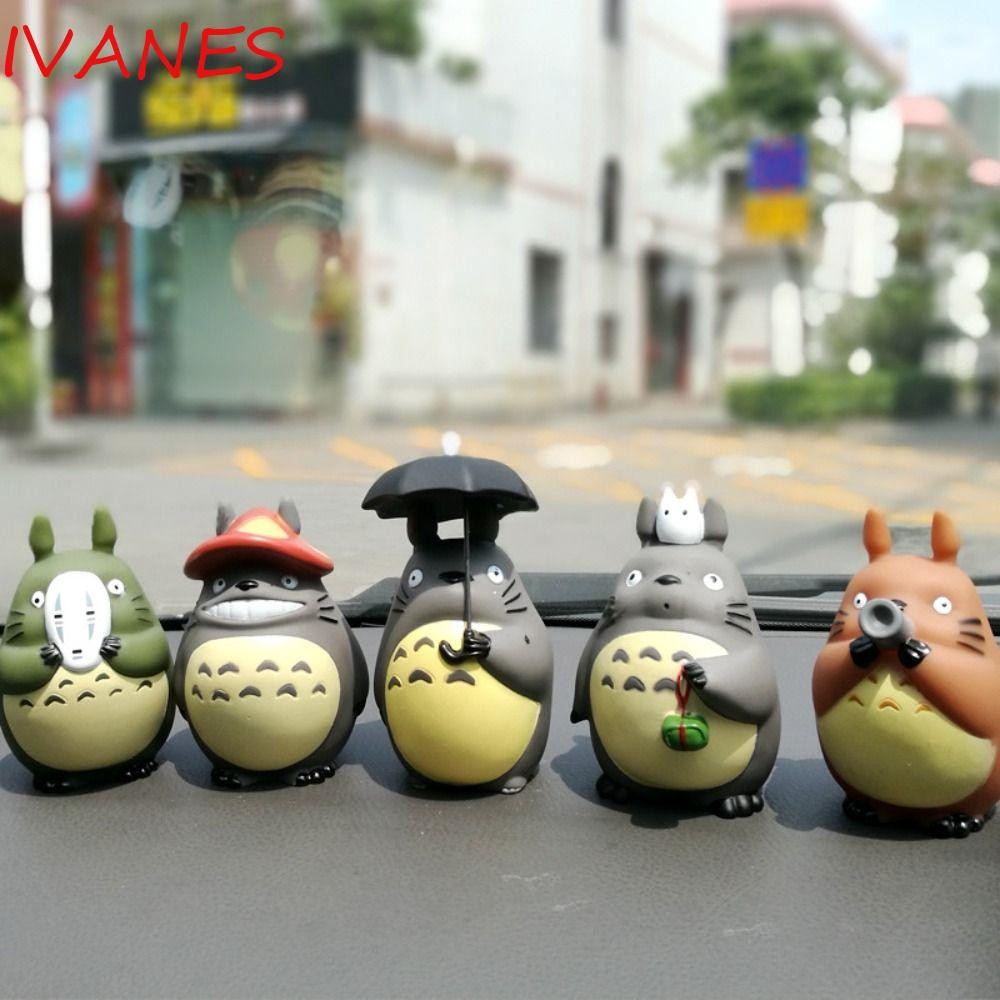 IVANES Totoro Action Figure, อะนิเมะ PVC ตุ๊กตาเพื่อนบ้านของฉัน Totoro รูป, สะสมรูปปั้นการ์ตูนเครื่อ