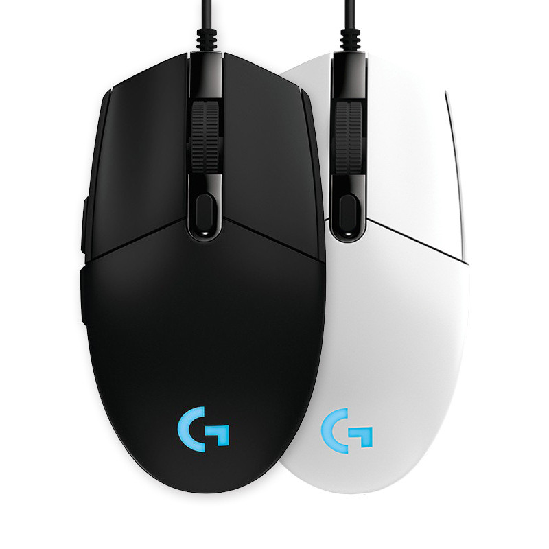 logitech罗技G102二代黑色白色游戏竞技吃鸡宏设置自定义机械鼠标
