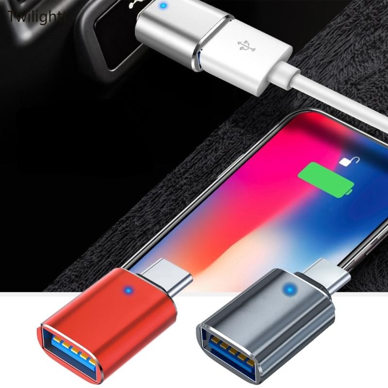 WILI อลูมิเนียม USB 3 0 ถึง Ctype Connector USB 3 0 อะแดปเตอร์ชายหญิง Ctype สําหรับถ่ายโอนข้อมูลและก