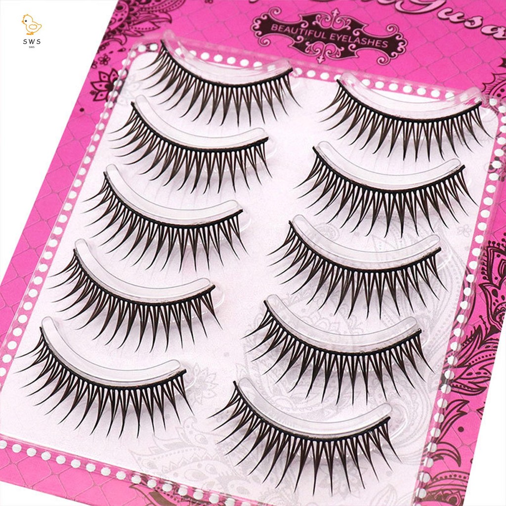 ขนตาปลอมสไตล์ A นํากลับมาใช้ใหม่ Wispy Strip Eyelashes สบายสําหรับสวมใส่ตลอดทั้งวัน