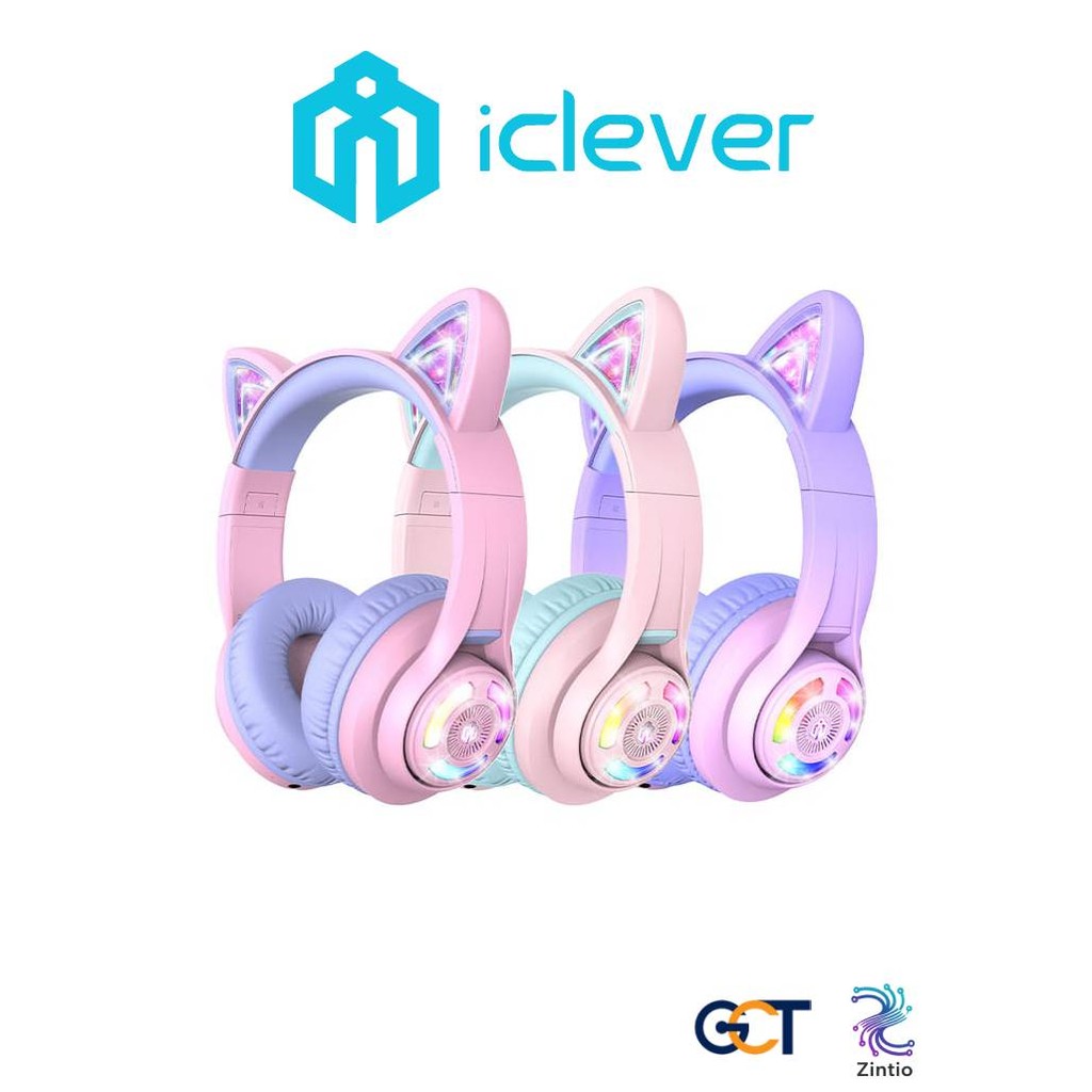หูฟังบลูทูธสำหรับเด็กดีไซน์สุดน่ารัก iClever BTH13 Kids Headphones BT  ประกันศูนย์ไทย1ปี