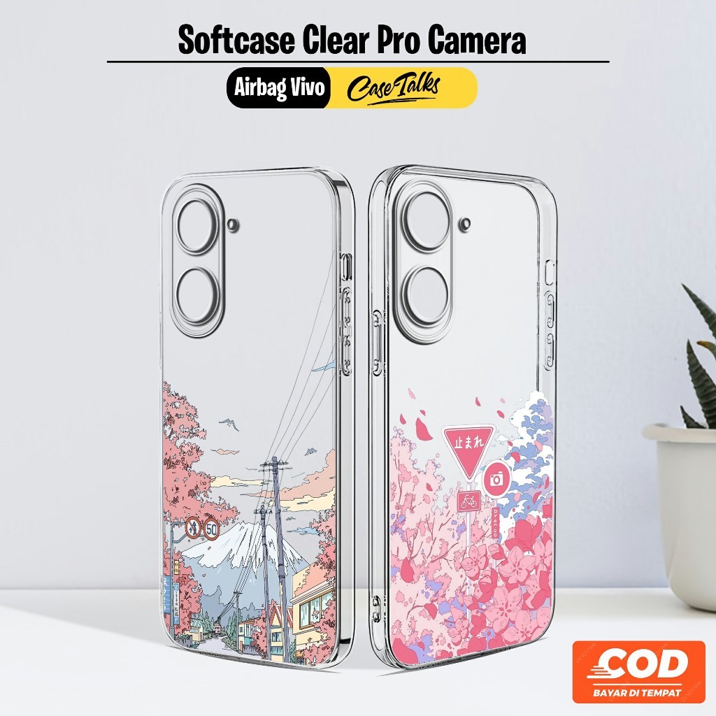 Softcase Airbag ใส (Clear28) Vivo Y100 Y17S Y16 Y20 Y20S Y21 Y21S Y21A Y21T Y22 Y22S Y35 Y36 Y15S Y0