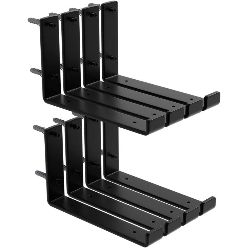 8 - 9.25l X 6h X 1.5w ชั้นวาง, 1/5 เหล็กหนาโลหะผนังลอยชั้นวางวงเล็บ, ชนบทอุตสาหกรรม J Lip ชั้นวาง Br