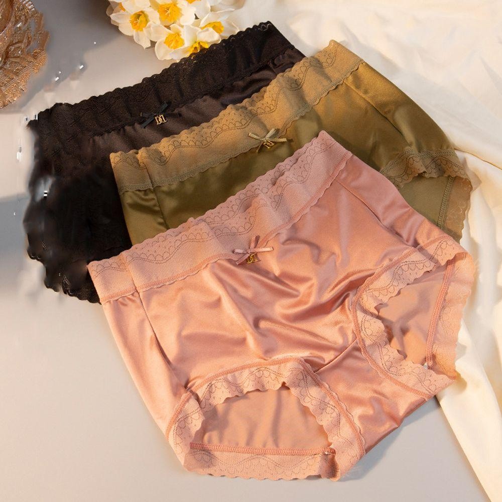 Kalora Bikinis Y24 ชุดชั้นในสตรี Breathable Traceless กลางเอว Soild สีกางเกงญี่ปุ่น