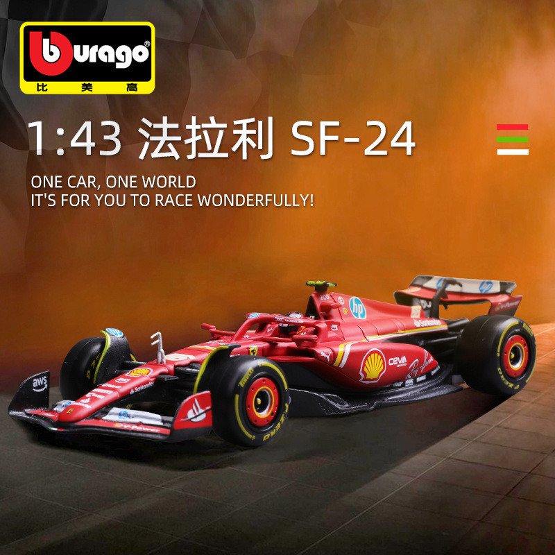 ของแท้ BIMGO F1SF24 รถรุ่น 1: 43 รถจําลองของเล่นรถ F1 รถแข่งรุ่นรถ