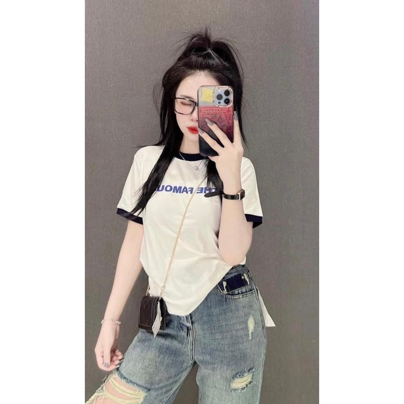 เสื้อยืดผู้หญิง แฟชั่นฤดูร้อน ระบายอากาศ ใส่สบาย ทันสมัย อเนกประสงค์ แขนสั้น ใหม่ในปี