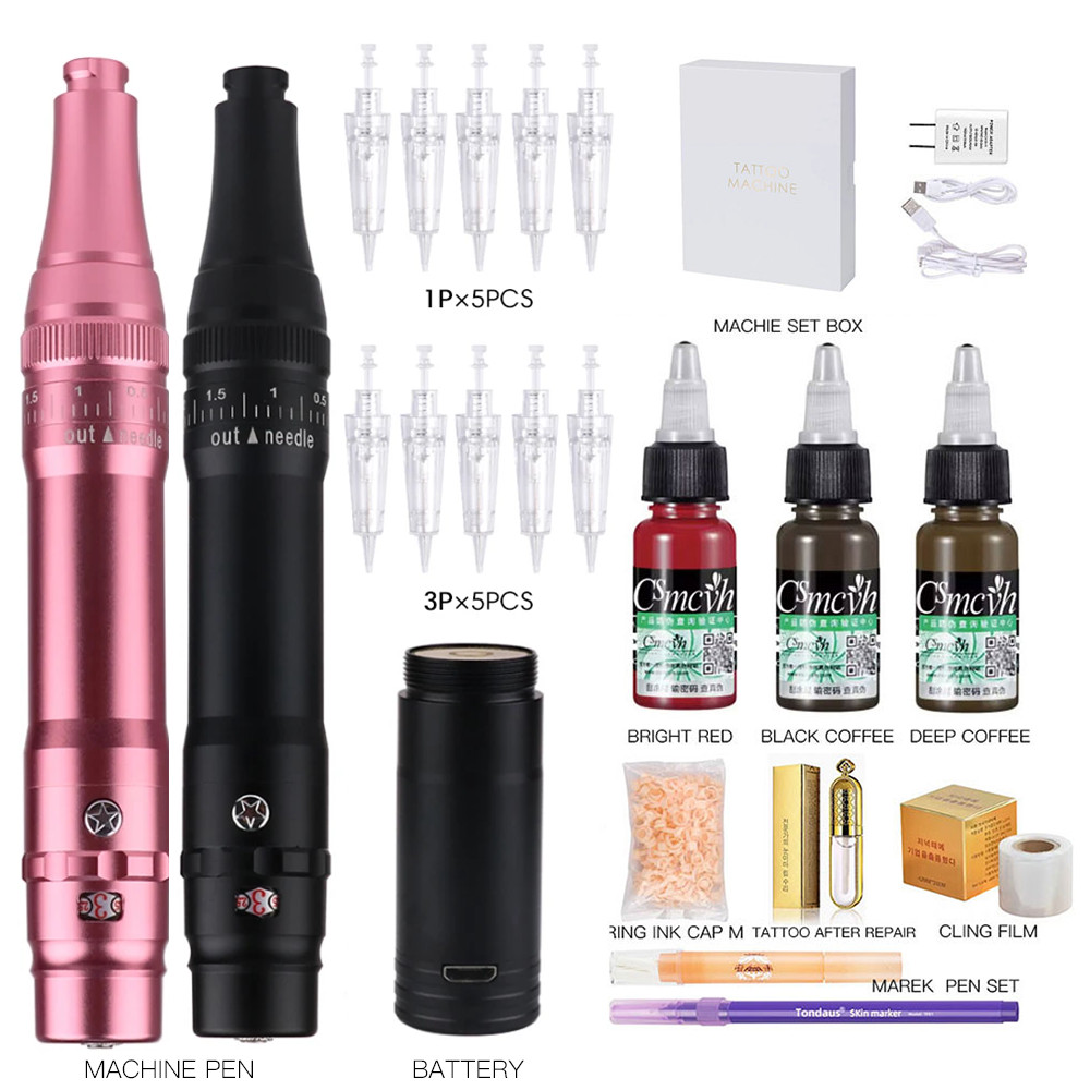 AvailableH5 ไร้สาย/สาย PMU เครื่องชุดแต่งหน้าถาวรสําหรับคิ้ว Miroblading Eyeliner Lip Ombre Brows PM