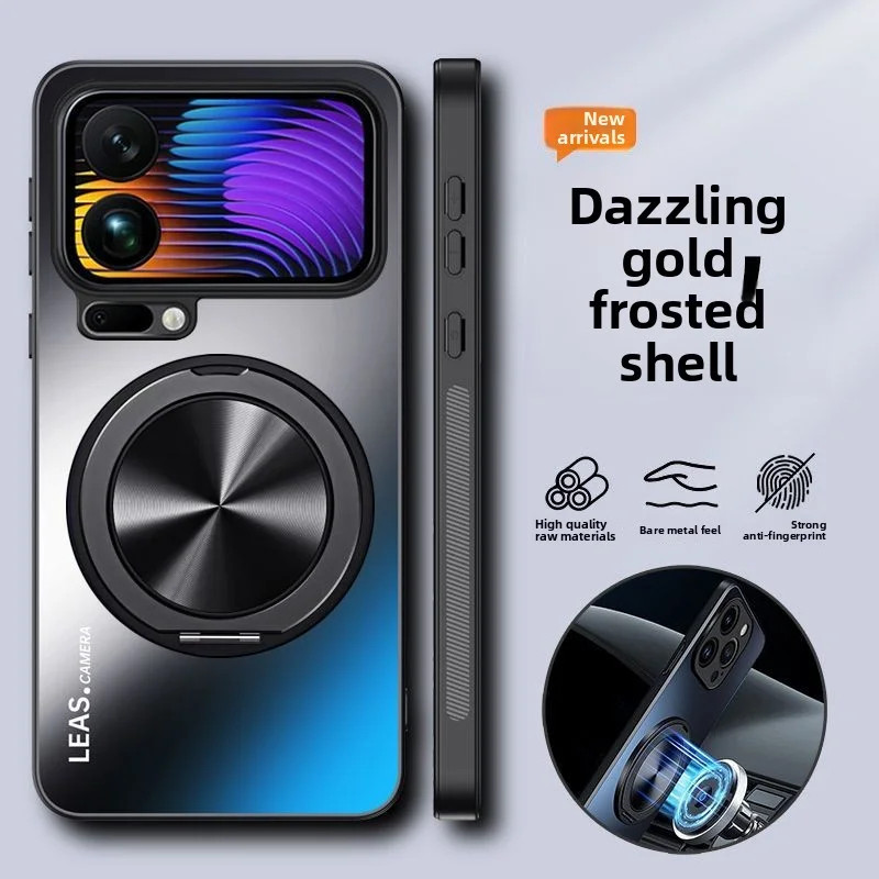 สําหรับ Xiaomi Mi 17 Pro Max กรณี Hard Matte แหวนแม่เหล็กป้องกันปกหลังสําหรับ Xiaomi Mi 17 15 14 Pro