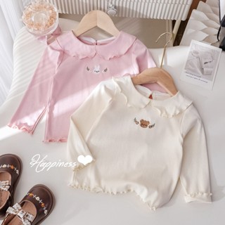 ฤดูใบไม้ผลิฤดูใบไม้ร่วงสาวน่ารักกระต่ายปักเชื้อราลูกไม้ จุดต…