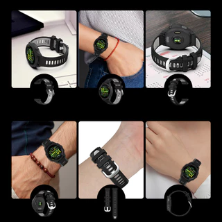 เคสฝาครอบป้องกัน + สายรัดสําหรับผู้เบิกทาง Garmin 165 Band Soft Sport สร้อยข้อมือซิลิโคนอุปกรณ์เสริมสมาร์ทวอทช์