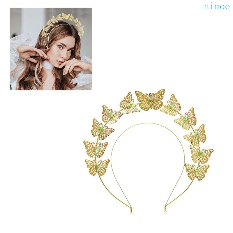 Nio Delicate Hair Hoop Ultra-flashing Crown Queen Tiara Pageant Prom Club Headwear