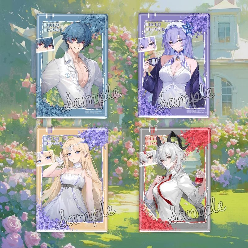 Wuthering Waves Yogoods KeyChain การ์ดโปร่งใส Key Chain ผู้หญิง Brant Key แหวน Zani อะคริลิคพวงกุญแจ