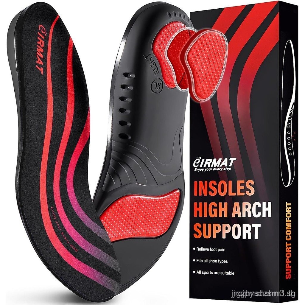 Plantar Fasciitis Insoles, Arch Support Insert ผู้ชายผู้หญิงสําหรับ Plantar Fasciitis บรรเทาเดินทั้ง