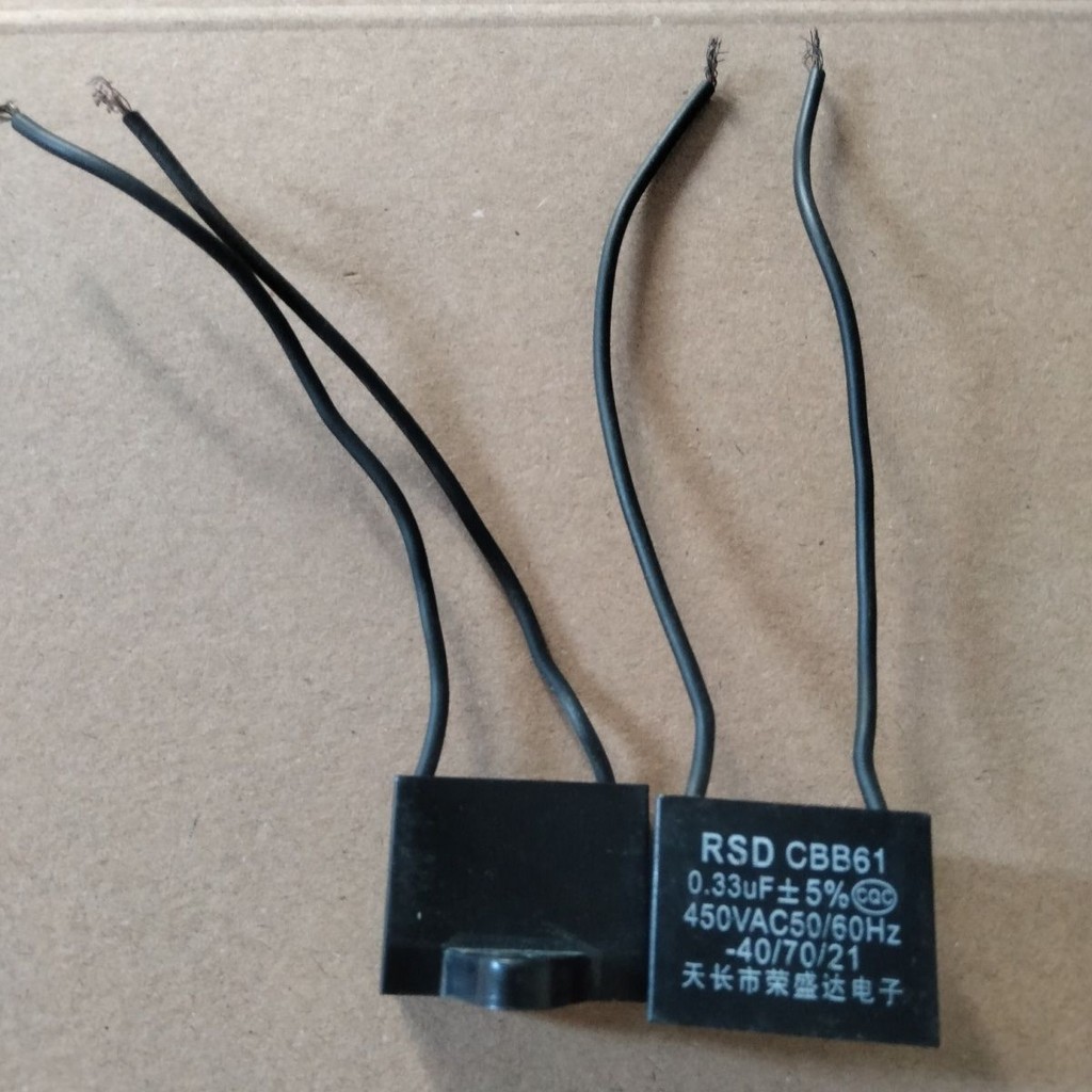 ตัวเก็บประจุ CBB61/0.33 uF Soil% 450V Universal All Resin Capacitor ใหม่ Original Capacitor CBB61/0.