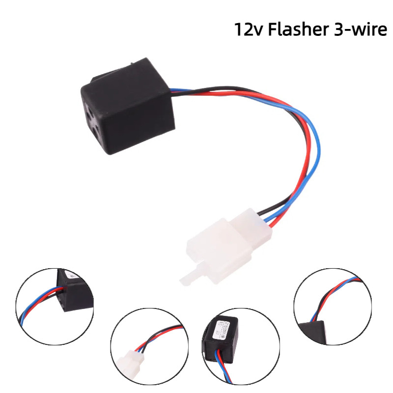Waterproof Automotive Relay 12V three wire Car Relay with Black Red Copper Terminal Auto Relay with 