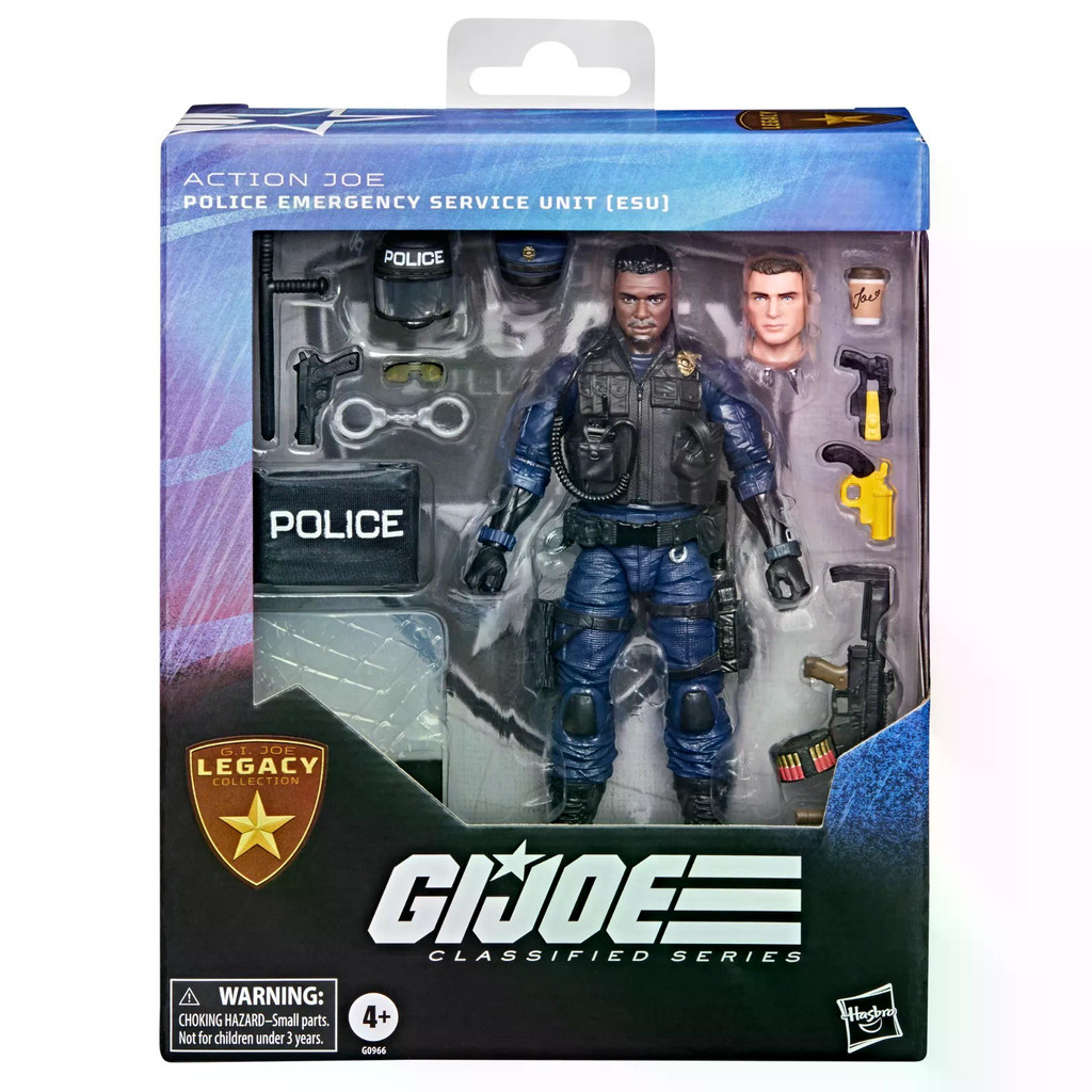 ฮาสโบร จี.ไอ. Joe GI Joe Classified Series 6" Legacy Collection ตํารวจบริการฉุกเฉิน Action Figure ขอ