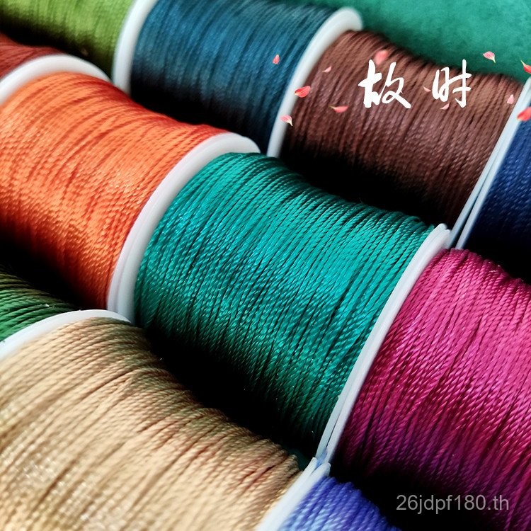 เชือกเส้นเล็กสร้อยข้อมือเชือกสีแดงเชือกถักลวด 12 Strands สร้อยคออื่นๆจี้ diy Strand cs Handmade จีน 