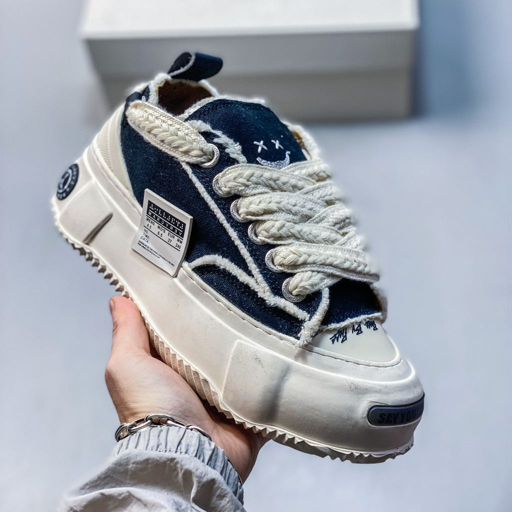 X xVESSEL GOP 2.0 MARSHMALLOW รองเท้าผ้าใบ Lows รองเท้าลําลองเพิ่มความสูงพื้นหนา Unisex ส่วนลด