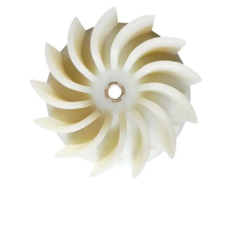 ชิ้นส่วนเครื่องดูดฝุ่น 13-Nylon 66 พัดลมใบพัด 102 มม. เส้นผ่านศูนย์กลางความสูง 31 มม.