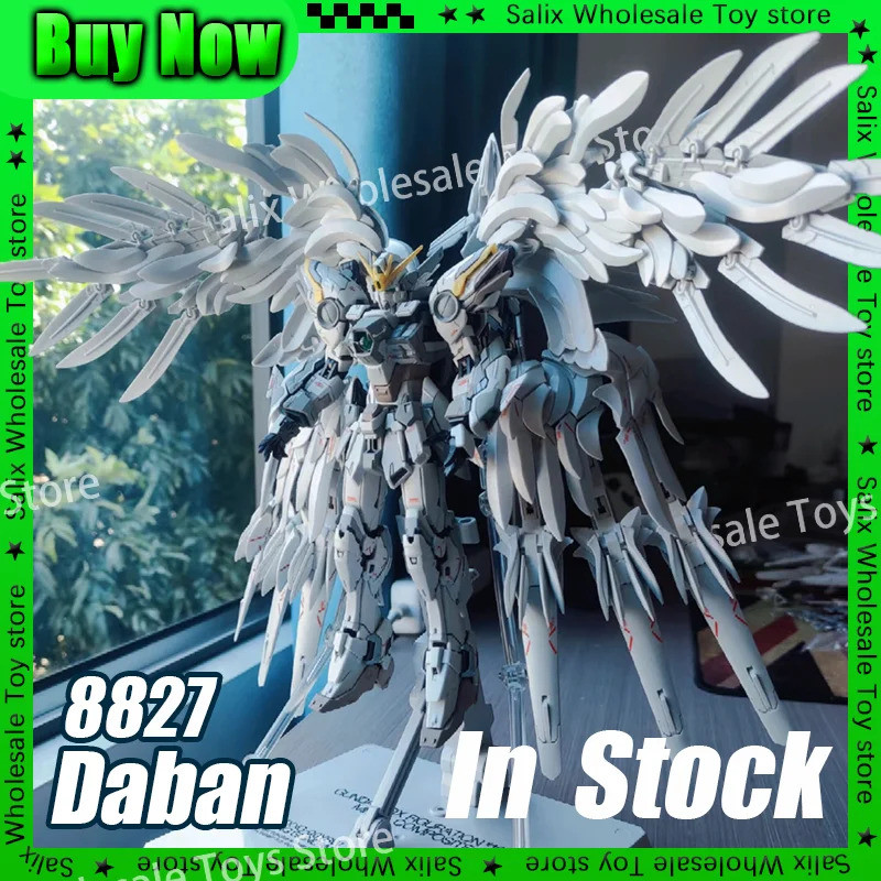 2025 คอลเลกชันในสต็อก Daban 8827 Mg 1/100 Snow White Prelude Fix ชุดส่วนลด Wings Assembly ตัวเลขการก