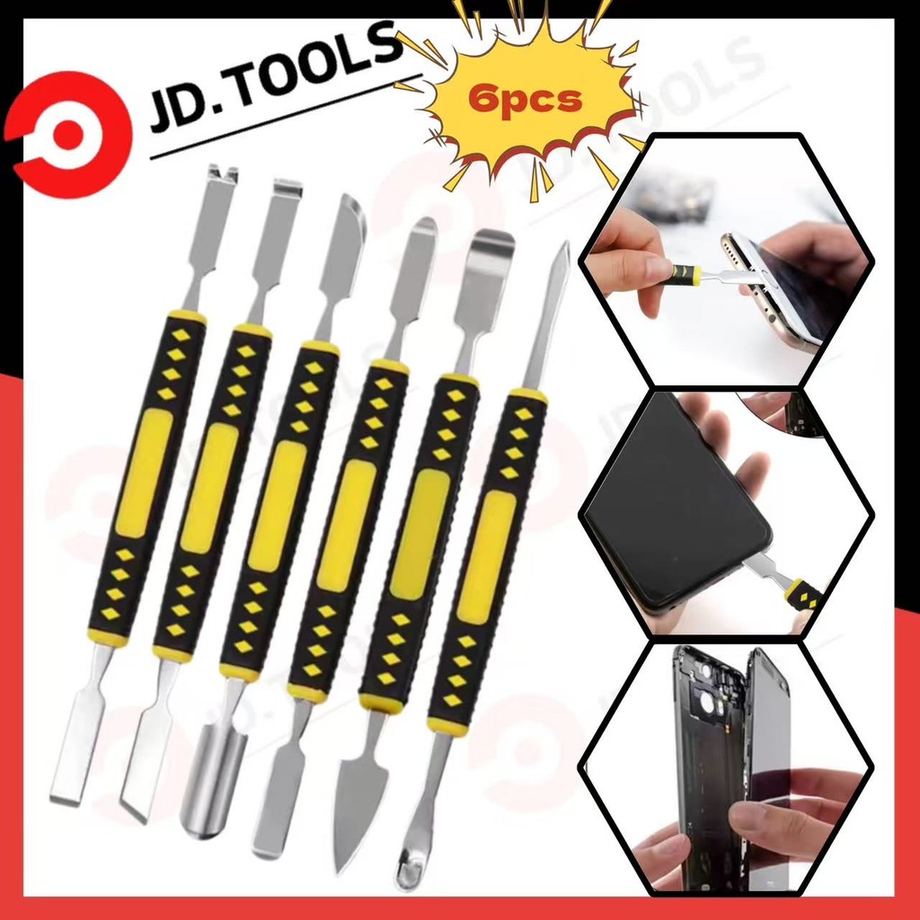 6in1 อุปกรณ์ เครื่องมือสำหรับแกะ มือถือ แทบเล็ต ได้สินค้าตามรูป 6 ชิ้น
